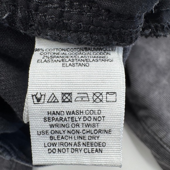 Free People Corduroy‎ Pants Gray Wash High Rise Casual Comfort Size 29 - Picture 6 of 11